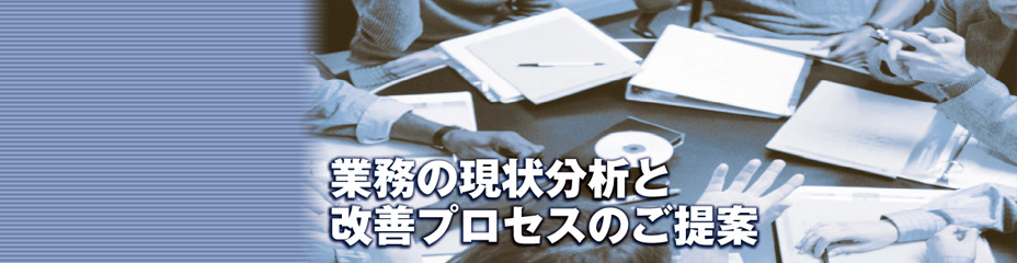 業務の現状分析と改善プロセスのご提案